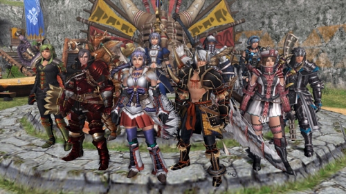 画像ギャラリー No.001のサムネイル画像 / X360版「モンスターハンター フロンティア オンライン」,狩りの拠点となるメゼポルタ広場を紹介