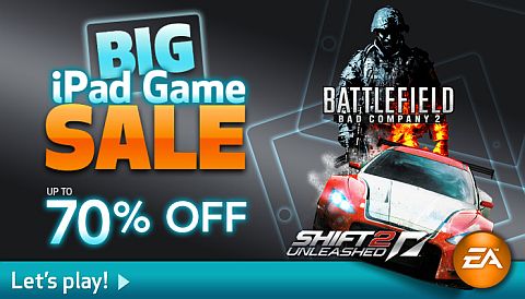 画像ギャラリー No.001のサムネイル画像 / iPad版「BATTLEFIELD: BAD COMPANY 2」「SHIFT 2 Unleashed」が登場