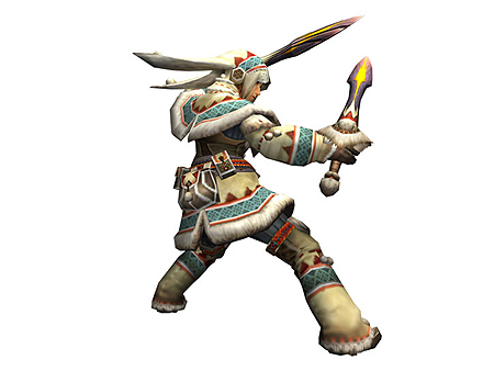 画像ギャラリー No.007のサムネイル画像 / 残りは当然ガンス! 弓! 笛! カプコン,PSP用ソフト「モンスターハンターポータブル 3rd」の武器種全12タイプを公開