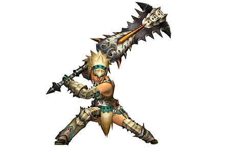 画像ギャラリー No.009のサムネイル画像 / 残りは当然ガンス! 弓! 笛! カプコン,PSP用ソフト「モンスターハンターポータブル 3rd」の武器種全12タイプを公開