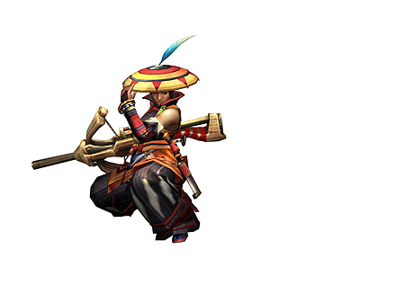 画像ギャラリー No.021のサムネイル画像 / 残りは当然ガンス! 弓! 笛! カプコン,PSP用ソフト「モンスターハンターポータブル 3rd」の武器種全12タイプを公開