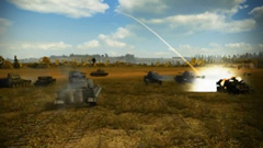 画像ギャラリー No.001のサムネイル画像 / 遠くの敵も一撃必殺。ヨーロッパでβテストが進むMMOアクション,「World of Tanks」に自走砲を描いたムービーが登場