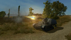 画像ギャラリー No.002のサムネイル画像 / 遠くの敵も一撃必殺。ヨーロッパでβテストが進むMMOアクション,「World of Tanks」に自走砲を描いたムービーが登場
