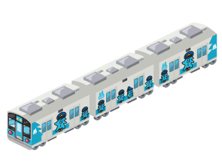 画像ギャラリー No.009のサムネイル画像 / 「A列車で行こう for GREE」,青い森鉄道キャラのラッピング電車を実装