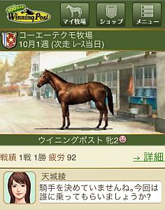 画像ギャラリー No.009のサムネイル画像 / GREEで「100万人のWinning Post」配信。活躍した愛馬は種牡馬として登録