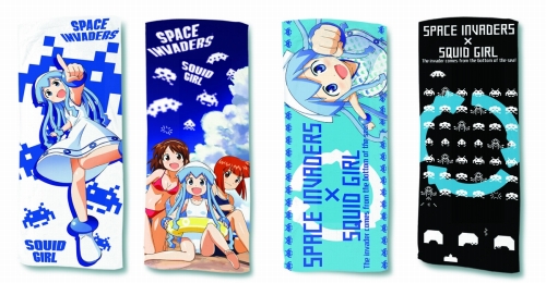 画像ギャラリー No.001のサムネイル画像 / 「スペースインベーダー」とイカ娘とのコラボ“タオル”がプライズに