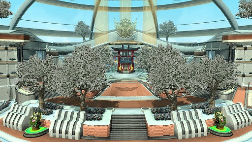 画像ギャラリー No.002のサムネイル画像 / 「ファンタシースターオンライン2」のロビーがお正月仕様に。ノイヤ・ニャウも出現中