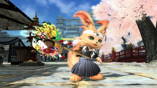 画像ギャラリー No.005のサムネイル画像 / 「ファンタシースターオンライン2」のロビーがお正月仕様に。ノイヤ・ニャウも出現中