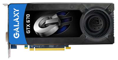 画像ギャラリー No.002のサムネイル画像 / GALAXY製GTX 670登場。独自クーラー搭載のOC版とリファレンス版の2種