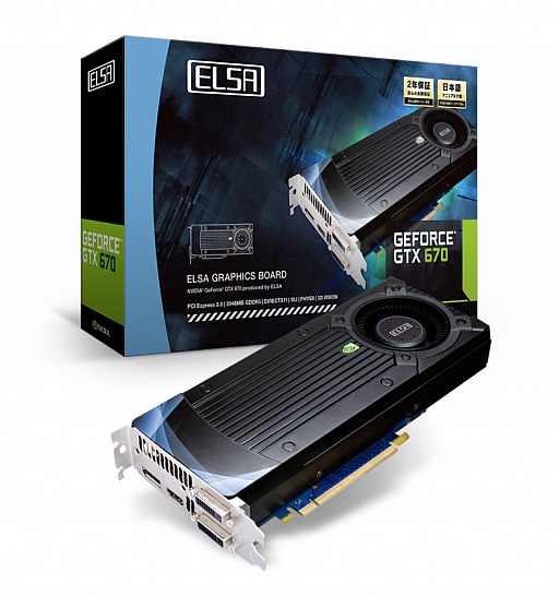 画像ギャラリー No.001のサムネイル画像 / リファレンスデザインを採用したELSA製のGTX 670カードが発売に