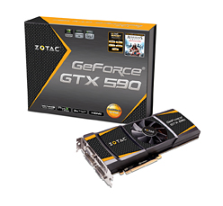 画像ギャラリー No.001のサムネイル画像 / アスク,ZOTAC製「GeForce GTX 590」カードを発売。価格は「8万円台」