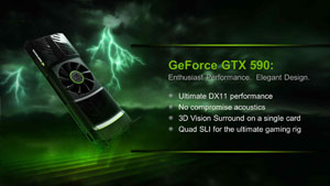 GeForce GTX 590ץӥ塼1˥ե륹ڥåFermi2ܤơ®󥰥륫ɤ