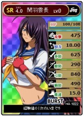 画像ギャラリー No.004のサムネイル画像 / 「ブラウザ一騎当千 爆乳争覇伝」,色鮮やかなカードの絵柄が肌色へと変化する新要素“BURST BREAK”を実装。13枚の新闘士カードも追加