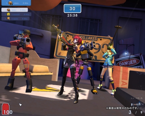 画像ギャラリー No.019のサムネイル画像 / 「トイ・ウォーズ」計11セットのアバターアイテムと14種類の武器を組み合わせ,3つのマップで自由に戦え!