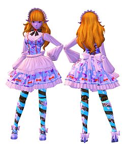 画像ギャラリー No.005のサムネイル画像 / 「トイ・ウォーズ」トイくじに奇抜でおしゃれなメイド服のアバターアイテムが登場