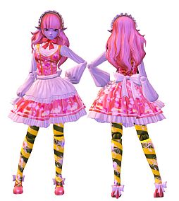 画像ギャラリー No.006のサムネイル画像 / 「トイ・ウォーズ」トイくじに奇抜でおしゃれなメイド服のアバターアイテムが登場