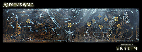 画像ギャラリー No.003のサムネイル画像 / Game Informer誌のドメインで「The Elder Scroll V: Skyrim」の特設サイトがオープン。“予言”の刻印された彫刻画の意味を学ぼう