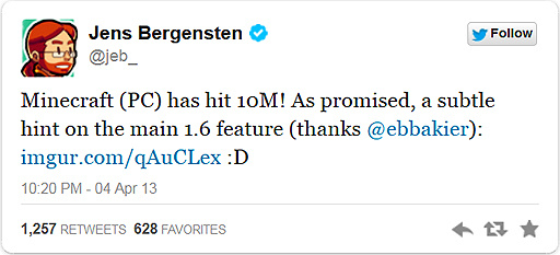 画像ギャラリー No.001のサムネイル画像 / PC/Mac版「Minecraft」が1000万本以上のセールスを記録。ブロック世界の構築者は今後も増え続けそうな気配