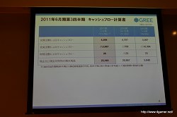画像ギャラリー No.009のサムネイル画像 / グリー,報道関係者向け2011年度6月期第3四半期決算説明会を開催。GREEの総会員数は2500万人を突破,売上高/利益ともに引き続き成長