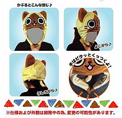 画像ギャラリー No.002のサムネイル画像 / かぶればアイルー&メラルー気分「AIROU ぬいぐるみキャップ」登場