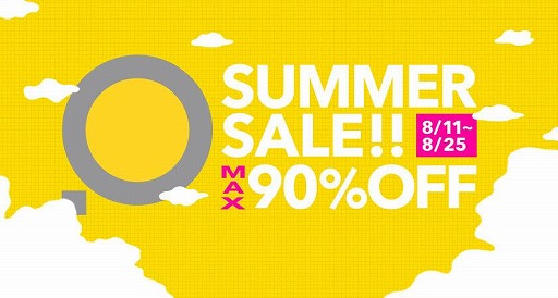 画像ギャラリー No.001のサムネイル画像 / PLAYISM,最大90%OFFの「SUMMER SALE2015」を開催中