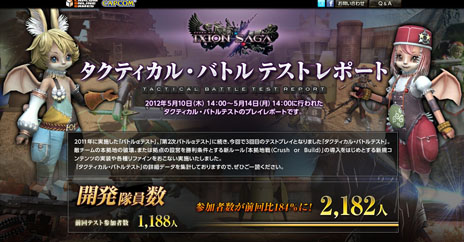 画像ギャラリー No.001のサムネイル画像 / 「イクシオン サーガ」公式メンバーサイトにて「タクティカル・バトルテスト」のレポートを公開