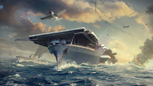 画像ギャラリー No.001のサムネイル画像 / 「World of Warships」,航空母艦をフィーチャーした最新トレイラー「Wings Over the Water」が公開