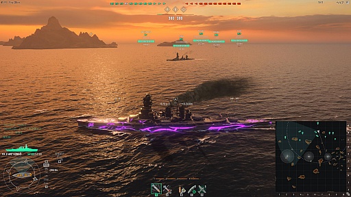 画像ギャラリー No.004のサムネイル画像 / 「World of Warships」の「蒼き鋼のアルペジオ -アルス・ノヴァ-」コラボ軍艦2隻をムービーで紹介。きゅうそくせんこー……は,しないけど