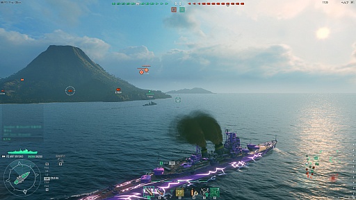 画像ギャラリー No.020のサムネイル画像 / 「World of Warships」の「蒼き鋼のアルペジオ -アルス・ノヴァ-」コラボ軍艦2隻をムービーで紹介。きゅうそくせんこー……は,しないけど