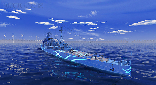 画像ギャラリー No.006のサムネイル画像 / 重巡洋艦「タカオ」が登場。「World of Warships」,アニメ「蒼き鋼のアルペジオ」とのコラボミッションが明日よりプレイ可能に