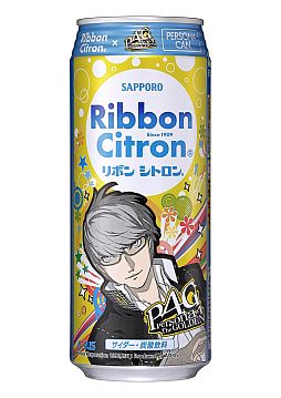 画像ギャラリー No.002のサムネイル画像 / 「P4 ザ・ゴールデン」と炭酸飲料「Ribbon シトロン」のコラボ缶が7月に発売