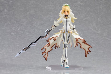 画像ギャラリー No.001のサムネイル画像 / 「フェイト/エクストラ CCC」,限定版に同梱される「figma セイバー・ブライド」の彩色見本を公開。純白のコスチュームに身を包んだセイバーの姿は必見