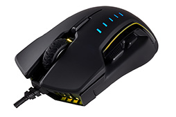 画像ギャラリー No.005のサムネイル画像 / Corsair,側面パーツの交換で握り心地を変えられる光学式マウス「Glaive RGB」を発表