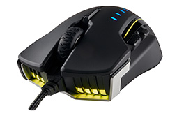 画像ギャラリー No.009のサムネイル画像 / Corsair,側面パーツの交換で握り心地を変えられる光学式マウス「Glaive RGB」を発表