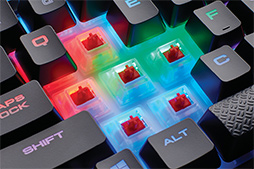 画像ギャラリー No.004のサムネイル画像 / カラーLEDを採用したCorsair製の防塵防滴メカニカルキーボード「K68 RGB」が国内発売決定