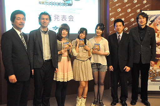 画像ギャラリー No.021のサムネイル画像 / メインキャラクターを演じる声優の加隈亜衣さん,水瀬いのりさん,井ノ上奈々さんも登場。PlayStation Vita用ソフト「シェルノサージュ 〜失われた星へ捧ぐ詩〜」の完成発表会をレポート