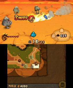 画像ギャラリー No.008のサムネイル画像 / 3DS用ダウンロードソフト「ザ・ローリング・ウエスタン」配信中。アクションの爽快感とタワーディフェンスの戦略性が融合