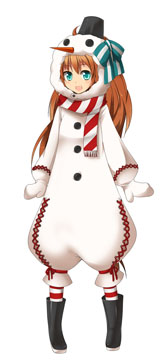 画像ギャラリー No.001のサムネイル画像 / 「戦極姫web」雪だるま衣装をまとった武将を1月9日より期間限定で販売