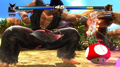 画像ギャラリー No.005のサムネイル画像 / キノコで巨大化! スターで無敵? 「鉄拳タッグトーナメント2 Wii U EDITION」ならではのゲームモード「キノコバトル」と,コラボコスチュームの一部を紹介