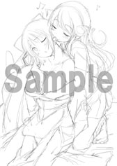 画像ギャラリー No.002のサムネイル画像 / 「閃乱カグラ SHINOVI VERSUS」店舗特典用イラストのラフを一挙公開