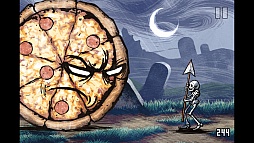 画像ギャラリー No.006のサムネイル画像 / ピザVS.スケルトンの仁義なき戦い。iOS向けアクションゲーム「Pizza Vs. Skeletons」を紹介する「(ほぼ)日刊スマホゲーム通信」第135回