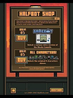 画像ギャラリー No.009のサムネイル画像 / ブロックを避け,登り続けろヒーロー達! iOS向けアクション「The Blocks Cometh By Halfbot」を紹介する「(ほぼ)日刊スマホゲーム通信」第139回