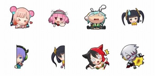 画像ギャラリー No.001のサムネイル画像 / 「鬼斬」,「LINE」クリエイターズスタンプに全40種の「鬼斬スタンプ2」が登場