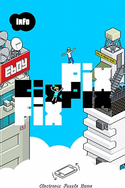 画像ギャラリー No.001のサムネイル画像 / 見ているだけでも楽しめる。iOS向けパズルゲーム「eBoy FixPix」を紹介する「(ほぼ)日刊スマホゲーム通信」第198回