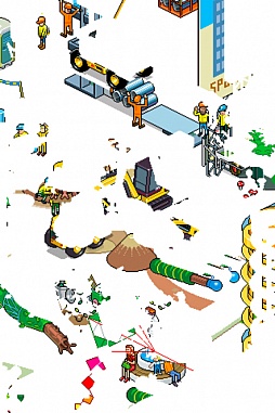 画像ギャラリー No.008のサムネイル画像 / 見ているだけでも楽しめる。iOS向けパズルゲーム「eBoy FixPix」を紹介する「(ほぼ)日刊スマホゲーム通信」第198回