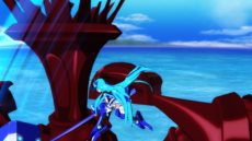 画像ギャラリー No.007のサムネイル画像 / 「ビビッドレッド・オペレーション -Hyper Intimate Power-」あかねとあおいの友情パワーによってドッキングした姿「ビビッドブルー」を紹介