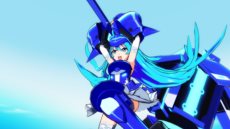 画像ギャラリー No.012のサムネイル画像 / 「ビビッドレッド・オペレーション -Hyper Intimate Power-」あかねとあおいの友情パワーによってドッキングした姿「ビビッドブルー」を紹介