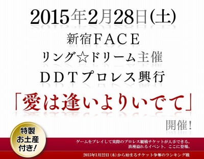 画像ギャラリー No.001のサムネイル画像 / 「リング☆ドリーム」,リアルプロレス興行「愛は逢いよりいでて」を開催