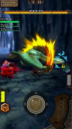 画像ギャラリー No.003のサムネイル画像 / 「モンスターハンター エクスプロア」,モンスターの防御力を下げられる新武器種「チャージアックス」が10月28日に登場。太刀や狩猟笛などのアクションも修正