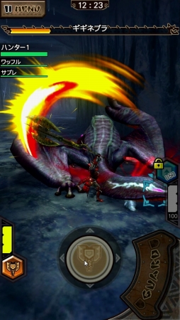 画像ギャラリー No.004のサムネイル画像 / 「モンスターハンター エクスプロア」,モンスターの防御力を下げられる新武器種「チャージアックス」が10月28日に登場。太刀や狩猟笛などのアクションも修正